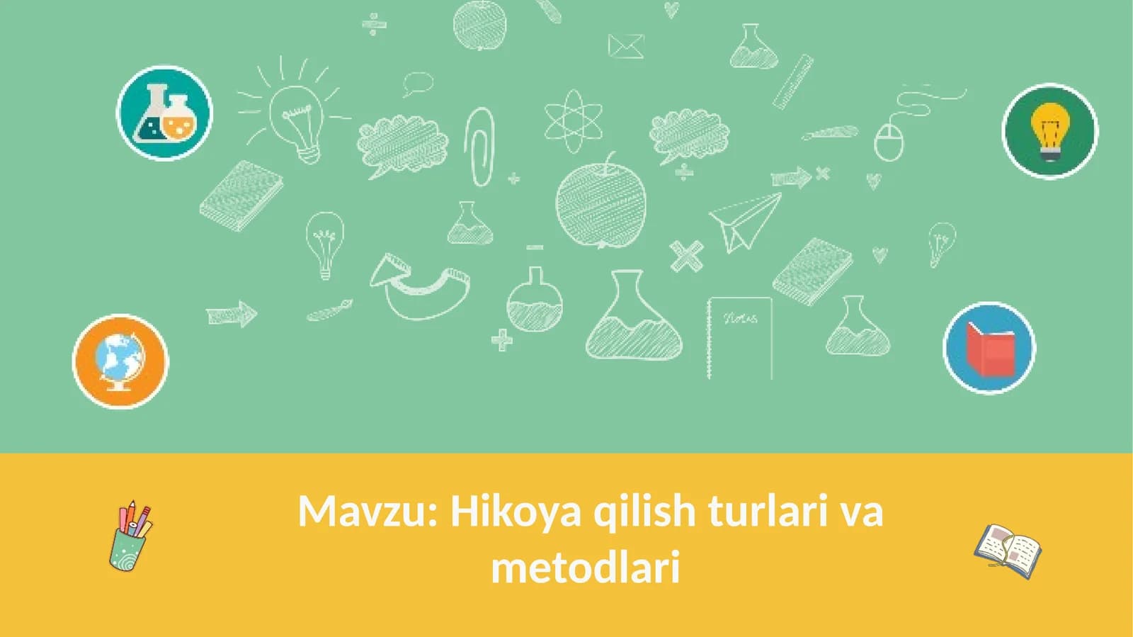 Hikoya qilish turlari va metodlari