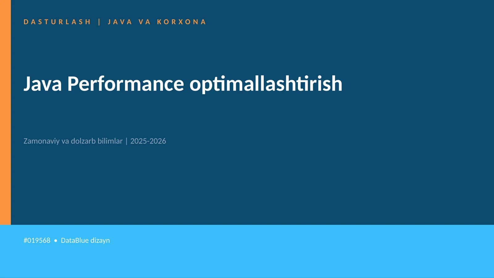 Java Performance optimallashtirish