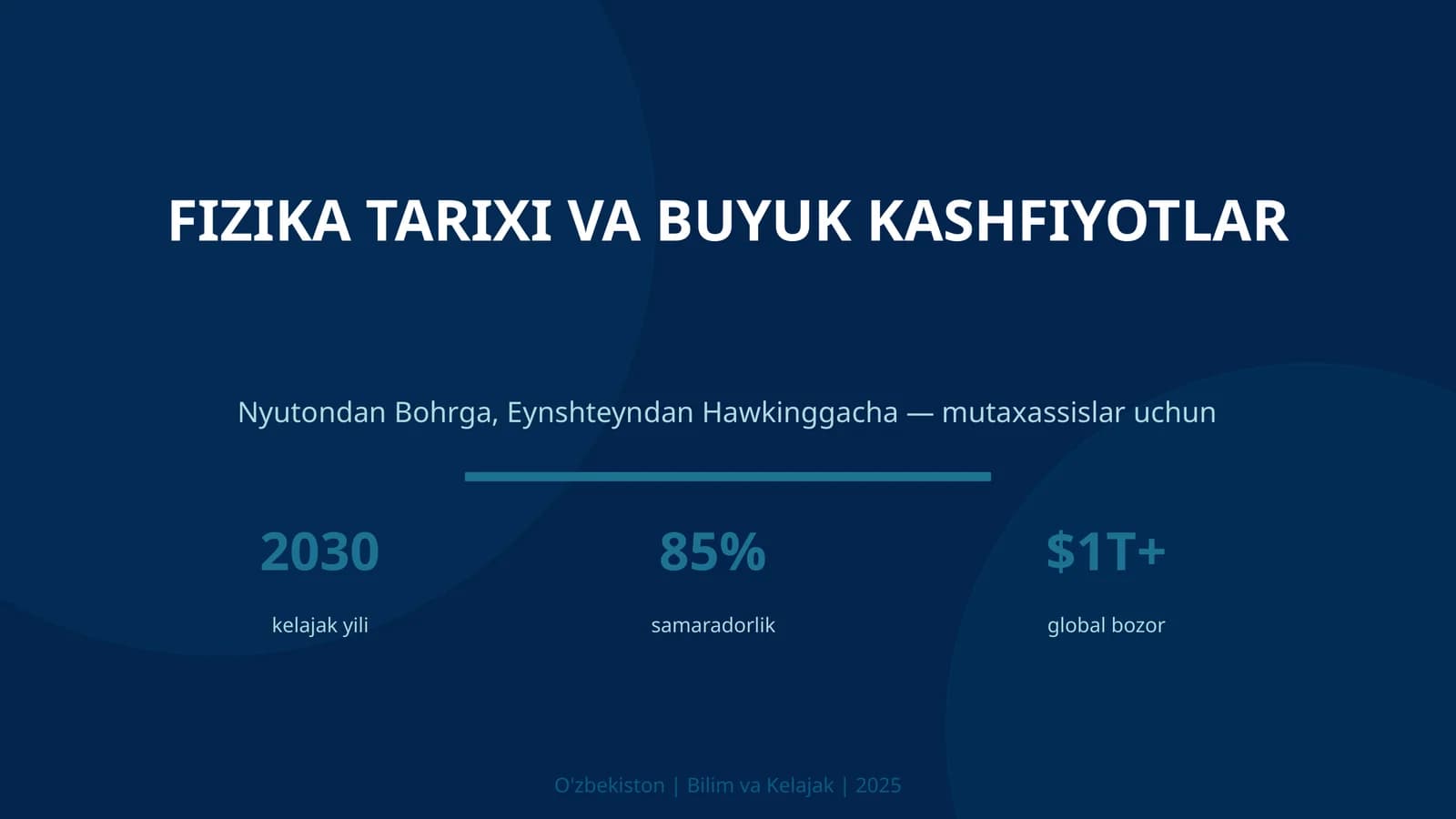 FIZIKA TARIXI VA BUYUK KASHFIYOTLAR