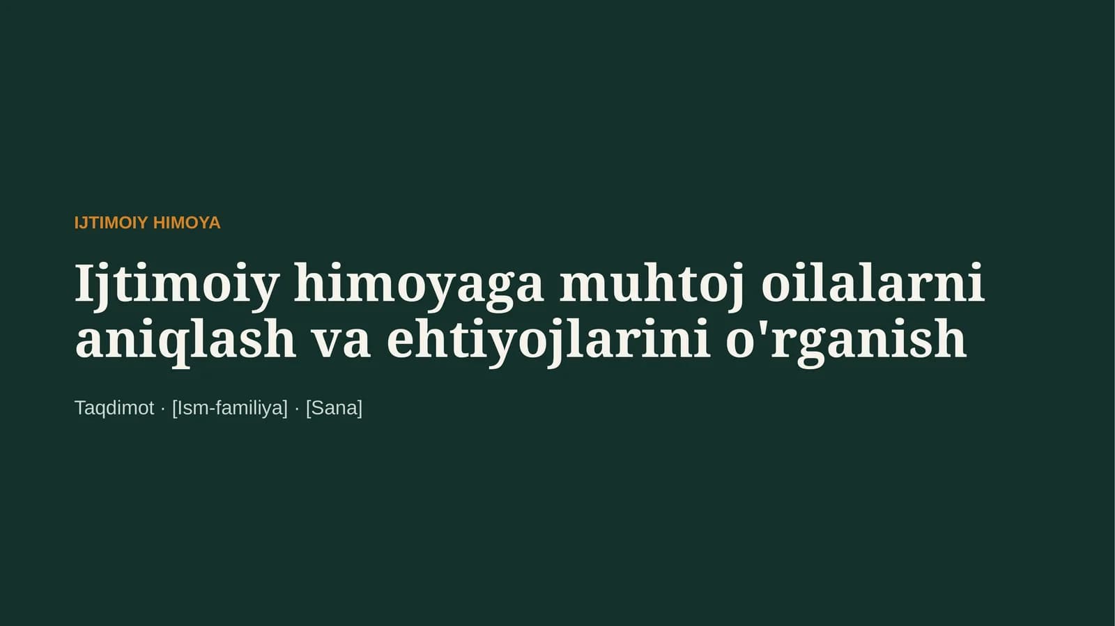 Ijtimoiy himoya