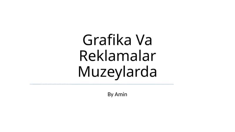 Grafika Va Reklamalar Muzeylarda