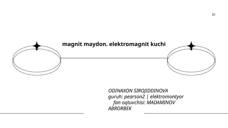 Magnit maydon. Elektromagnit kuchi