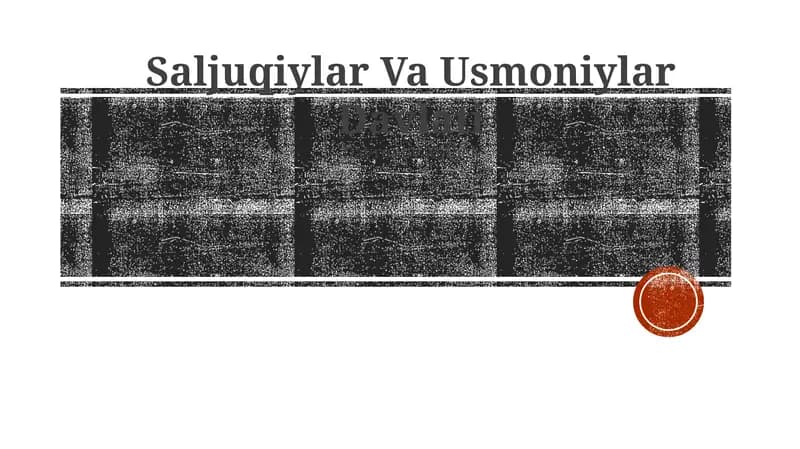 Saljuqiylar Va Usmoniylar Davlati