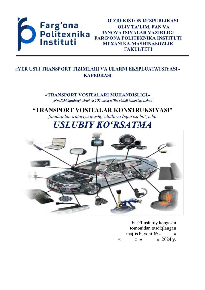 Transport vositalari konstruksiyasi