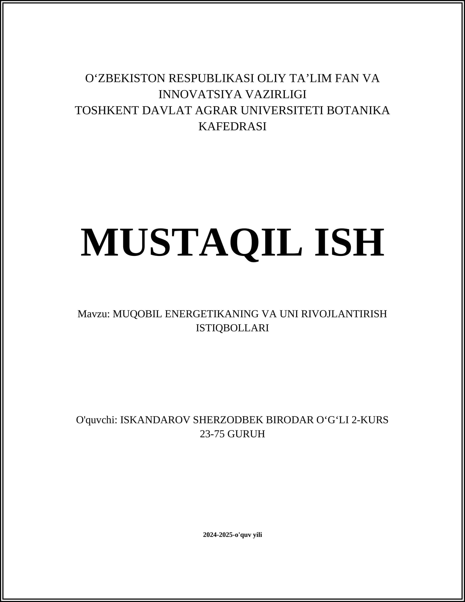 Quyosh Energetikasi