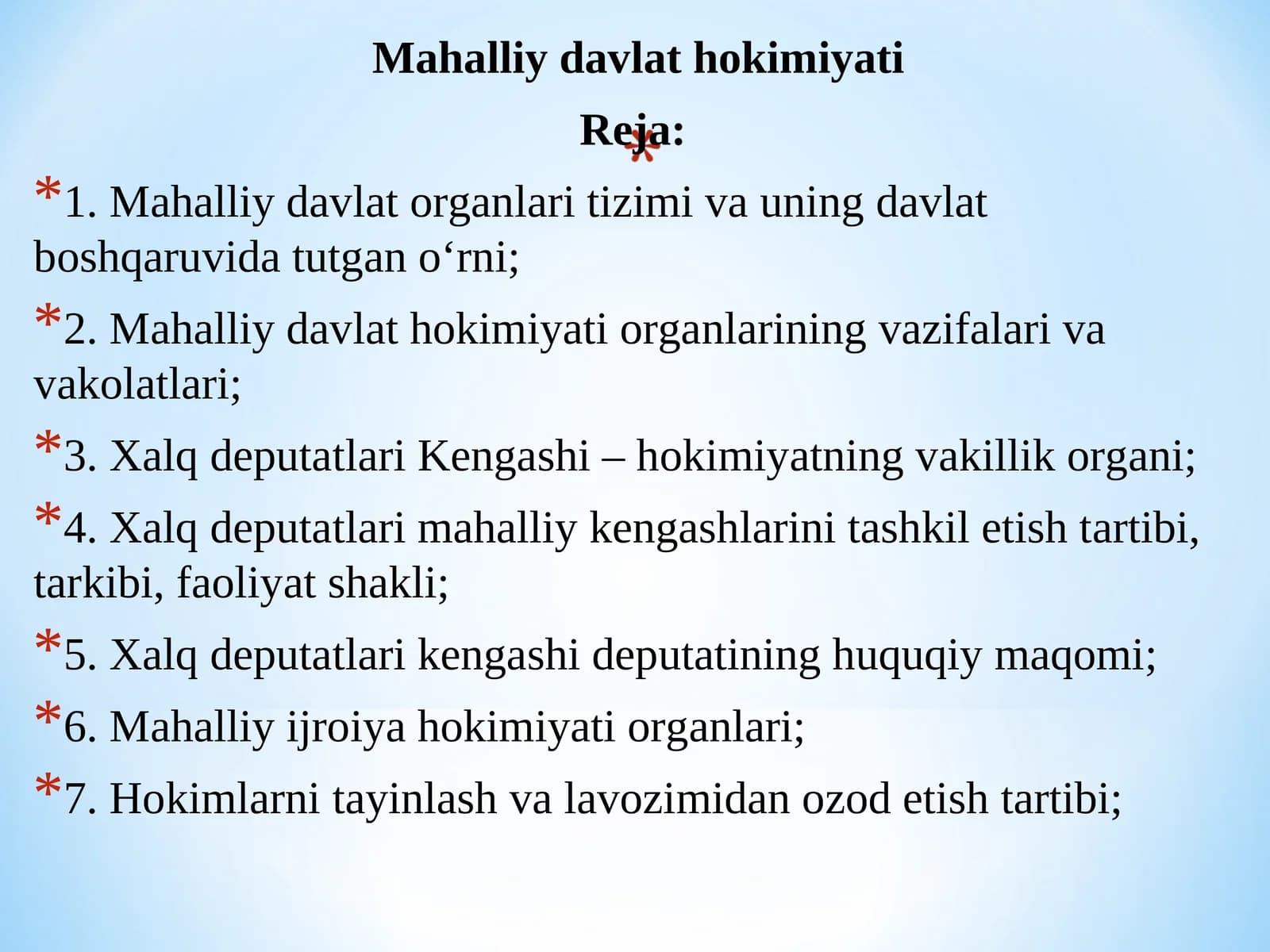 Mahalliy davlat hokimiyati