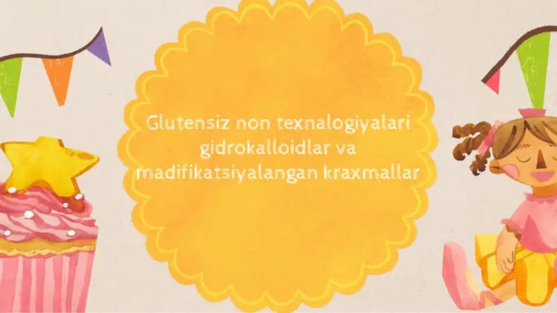 Glutensiz non ishlab chiqarish texnologiyalari