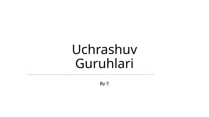 Uchrashuv Guruhlari
