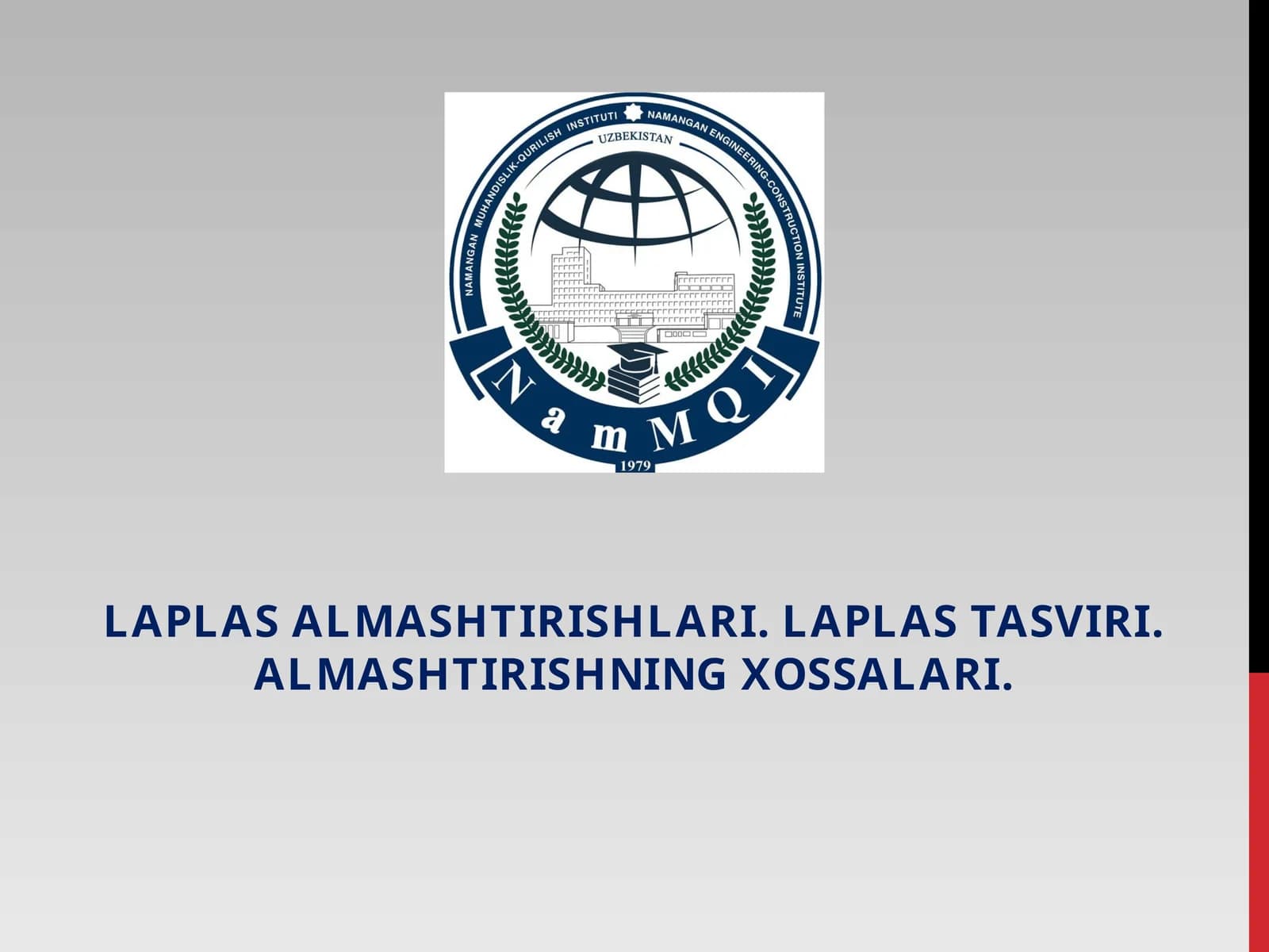 LAPLAS ALMASHTIRISHLARI