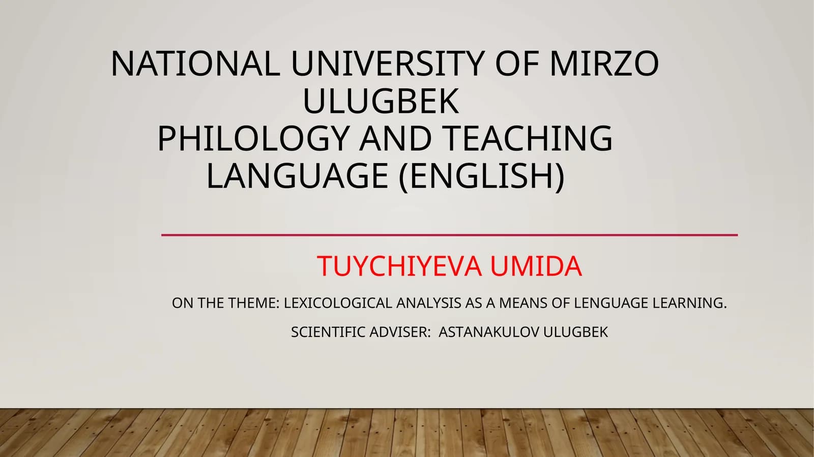 LEXICOLOGICAL ANALYSISASAMEANSOFLENGUAGE LEARNING