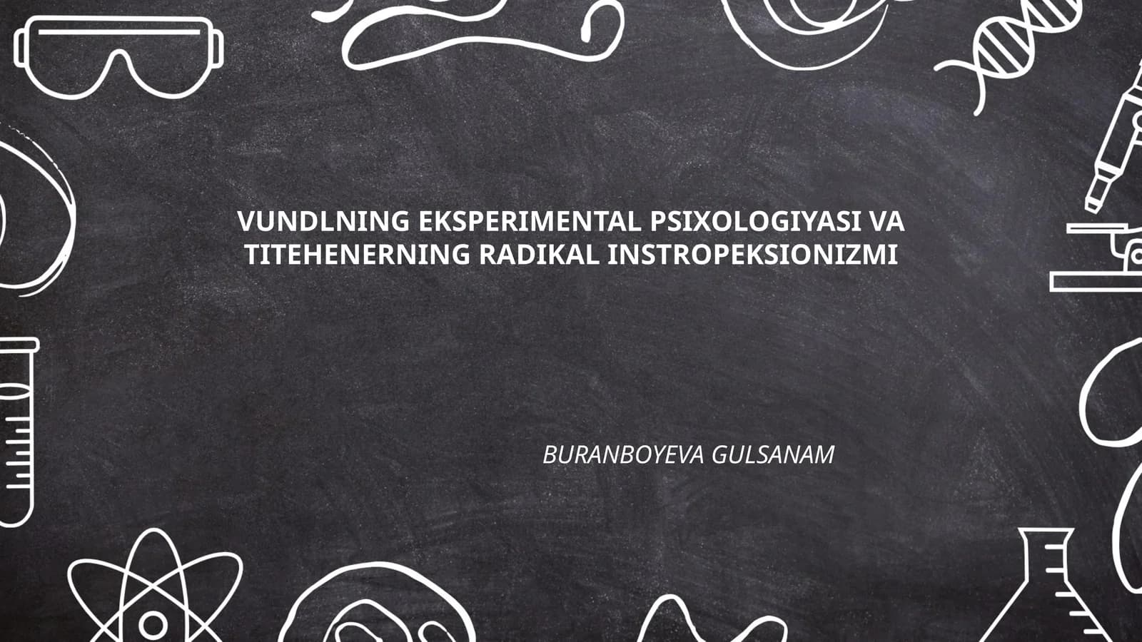Vundtning Eksperimental Psixologiyasining Asoslari