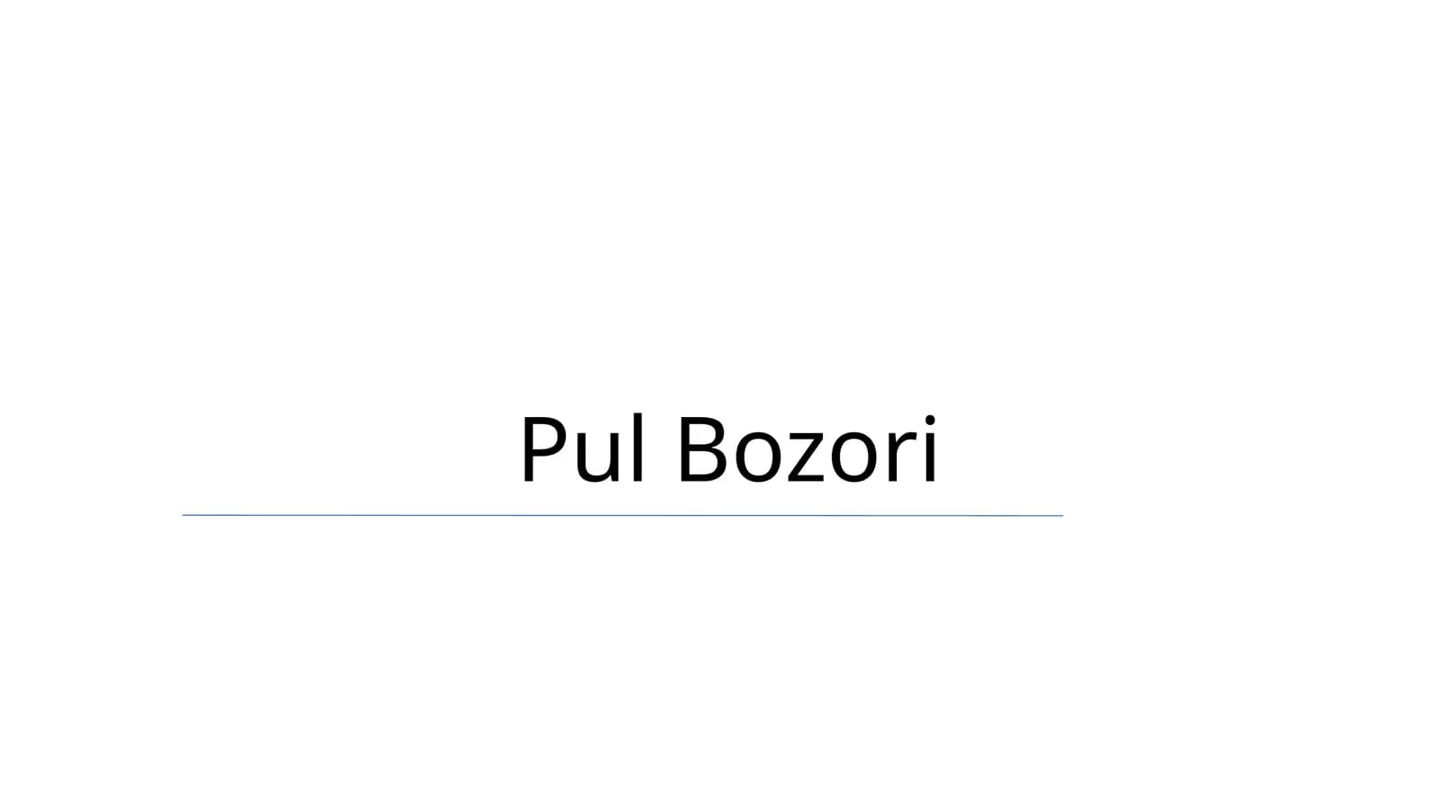 Pul Bozori