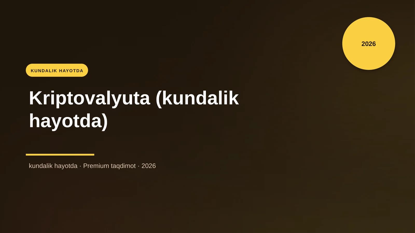 Kriptovalyuta (kundalik hayotda)