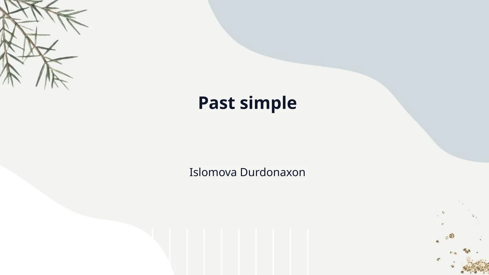 Past simple