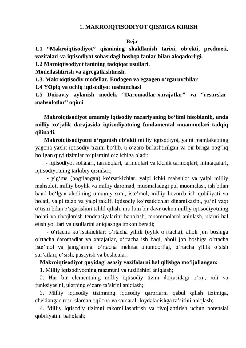 Makroiqtisodiyot