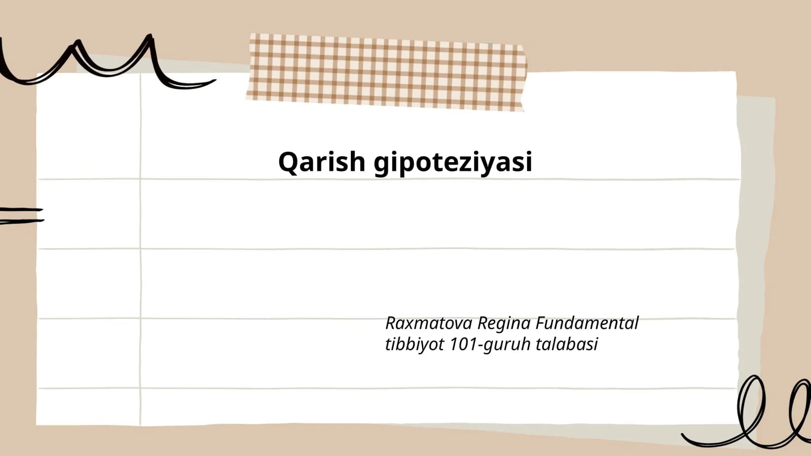 Qarish gipoteziyasi