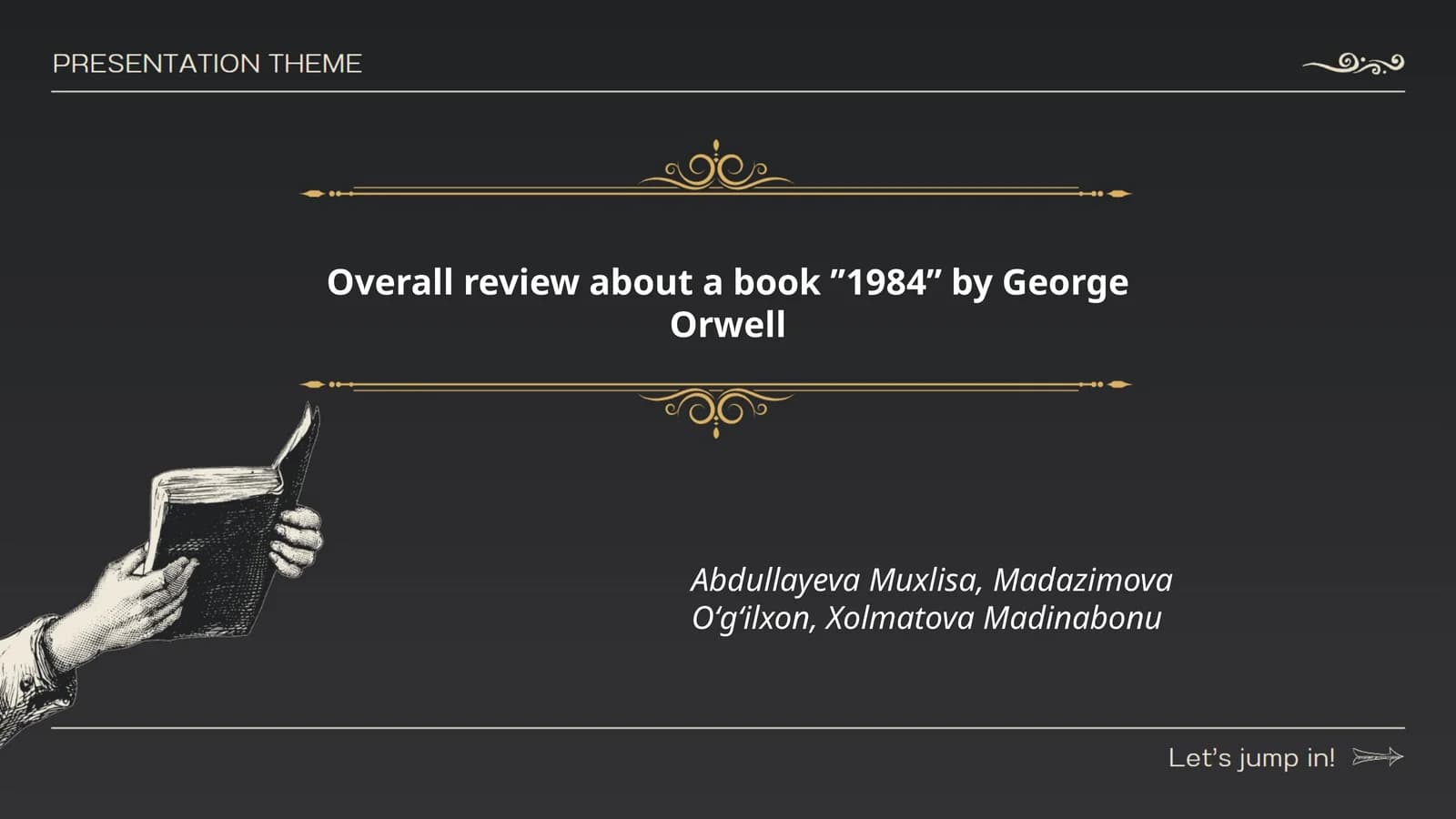 Tahlil: "1984" by George Orwell haqida