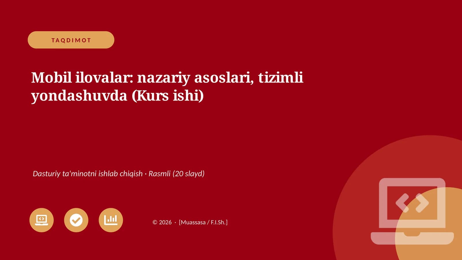 Mobil ilovalar: nazariy asoslari, tizimli yondashuvda
