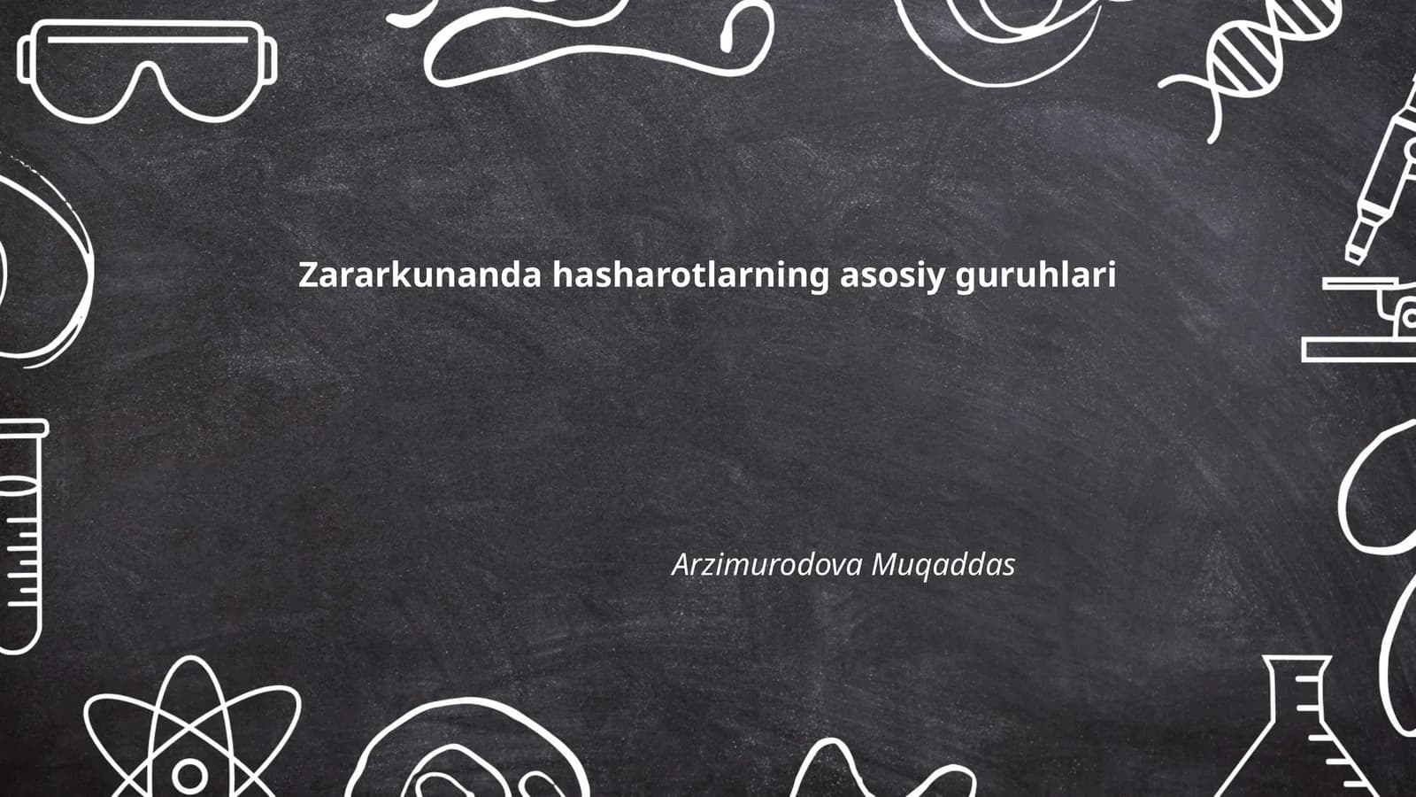 Zararkunanda hasharotlarning asosiy guruhlari