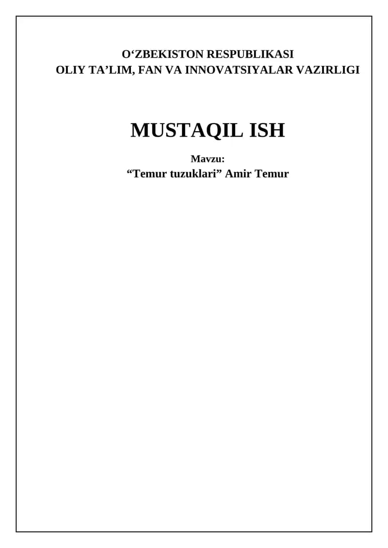 Temur tuzuklari