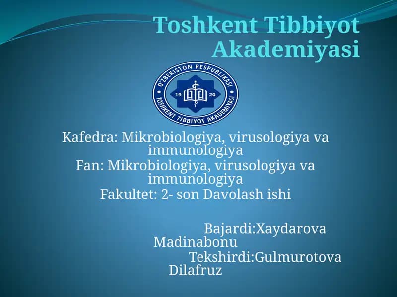 Shartli patogen dioreogen ichak gruppa bakteriyalari