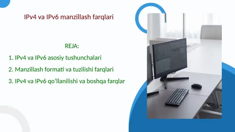 IPv4 va IPv6 manzillash farqlari