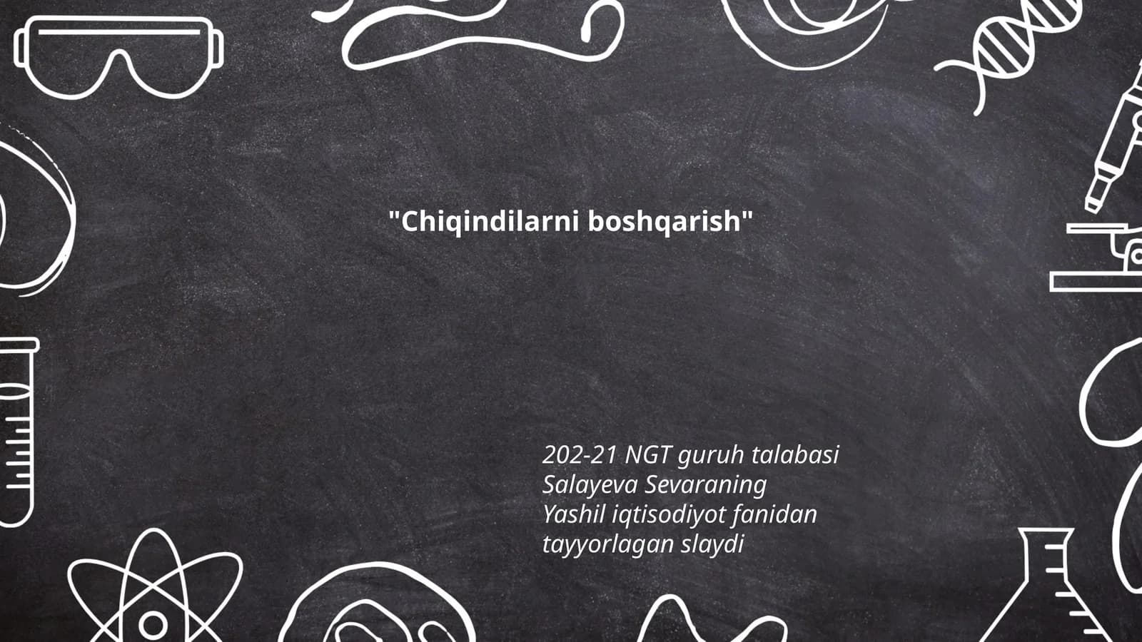 Chiqindilarni boshqarish