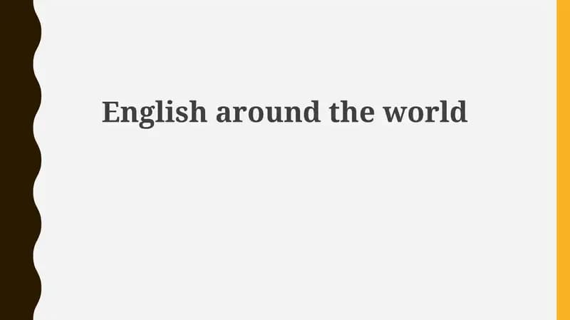 English around the world