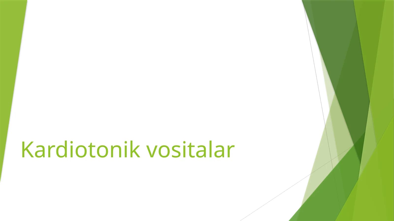 Kardiotonik vositalar