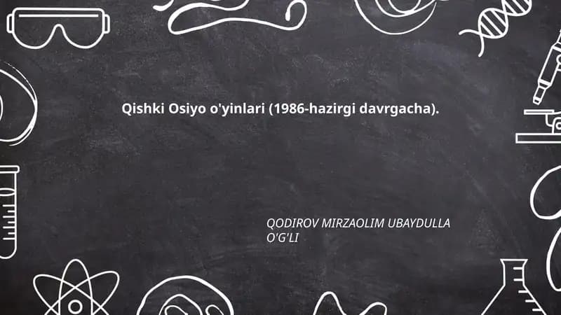 Qishki Osiyo o'yinlari (1986-hazirgi davrgacha)