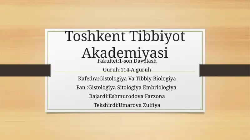 Timusdagi T-Limfotsitlarning yetilish jarayoni