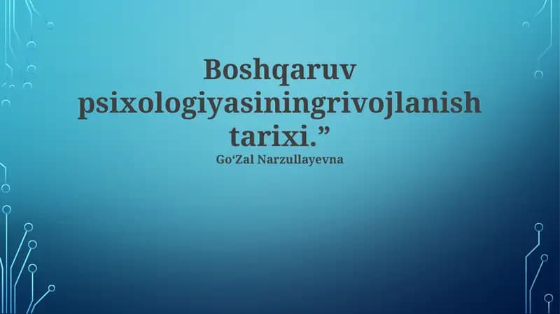 Hawthorne Tadqiqotlari va Uning Ta'siri