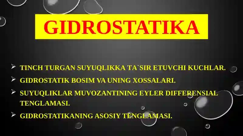 Gidrostatika