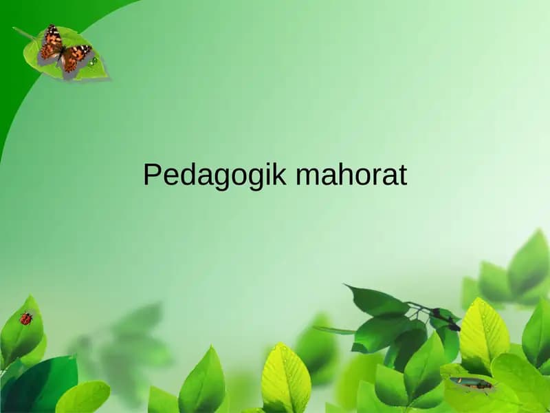 Pedagogikmahorat