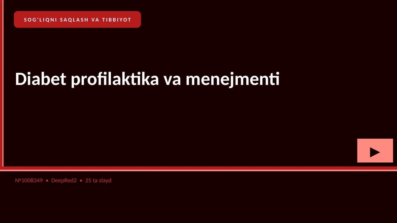 Diabet profilaktika va menejmenti