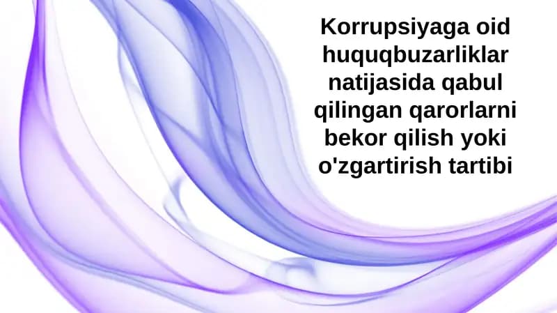 O'zbekistondagi korruptsiya amaliyotlari