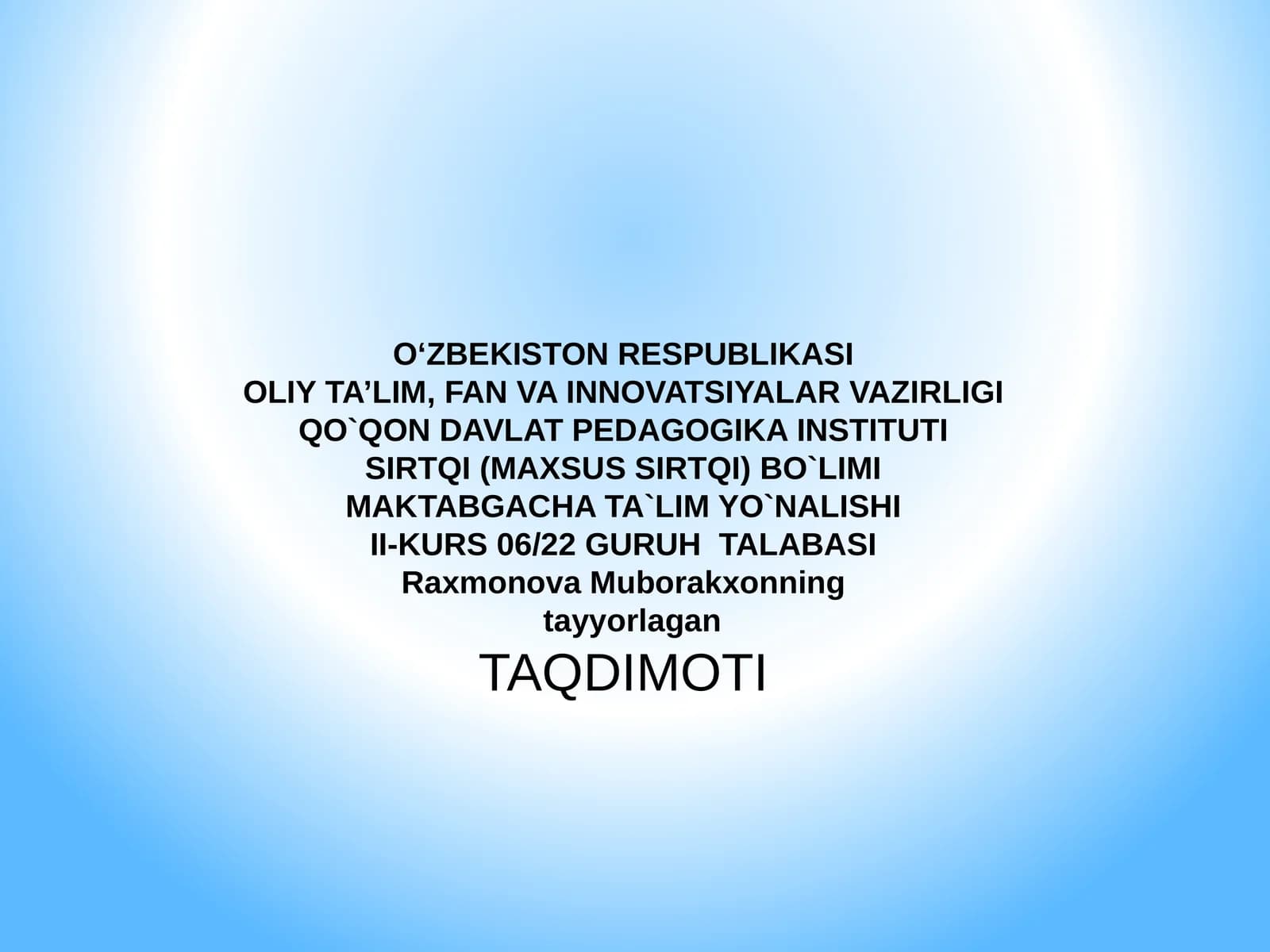MTM damehnat tarbiyasi