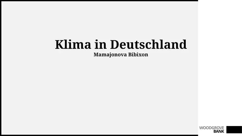 Klima in Deutschland