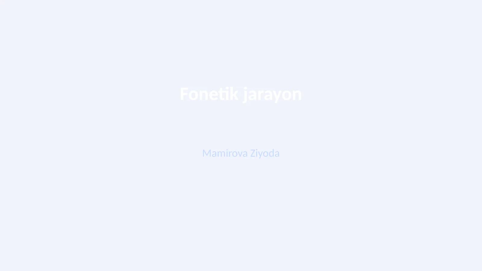 Fonetik jarayon