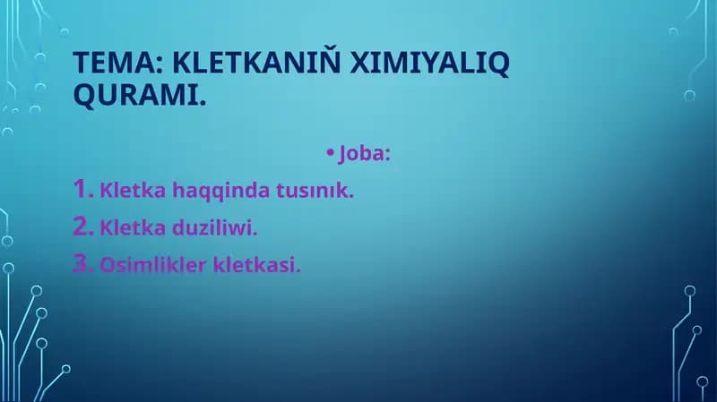 Kletka haqqında tusınık