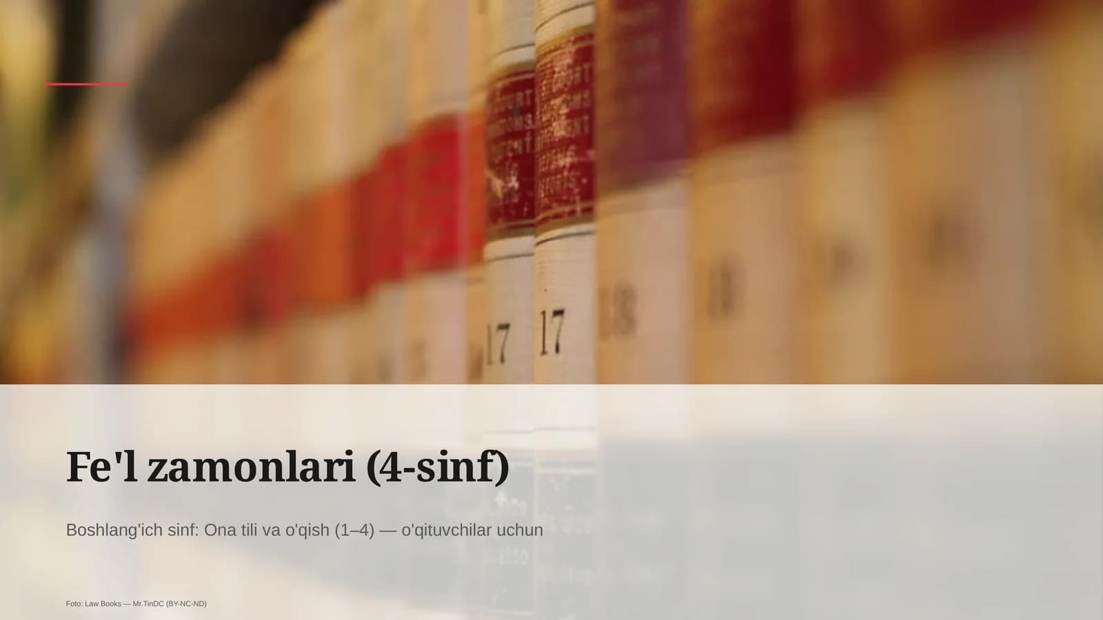 Fe'l zamonlari (4-sinf)