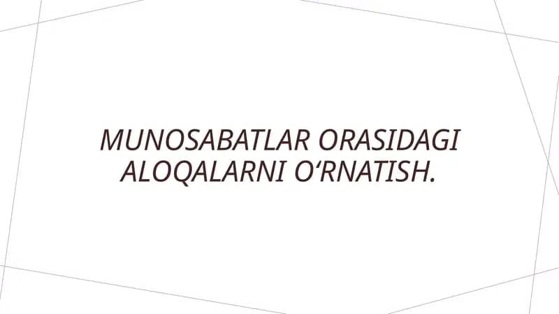 Aloqa qurish va saqlash strategiyalari
