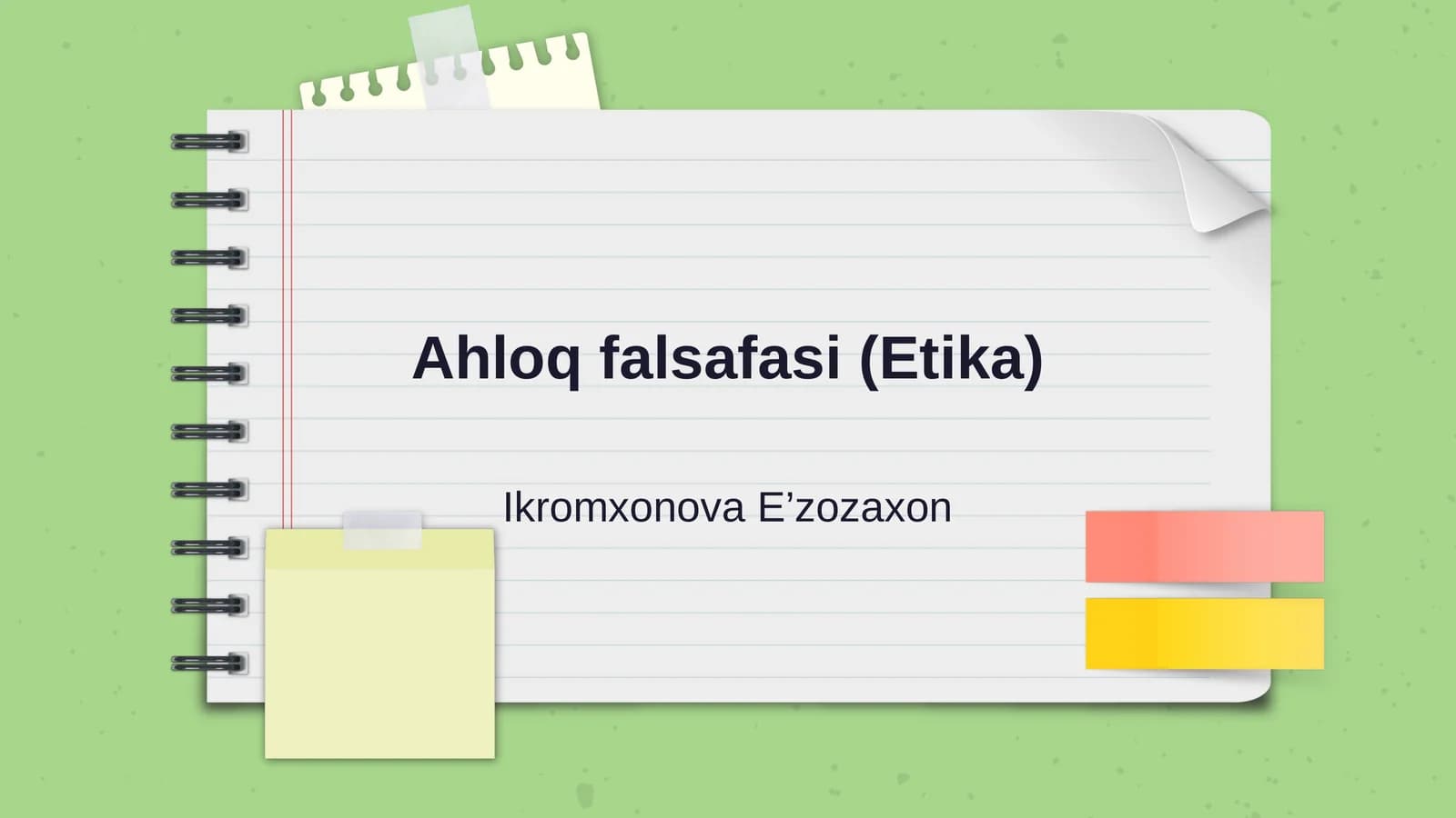 Ahloq falsafasi (Etika)