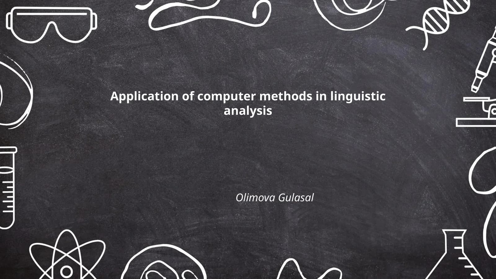 Application of computer methods in linguistic analysis