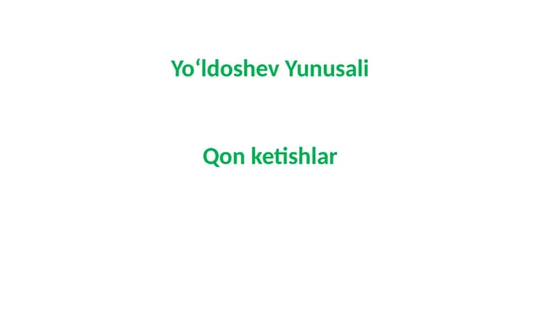 Qonketishlar