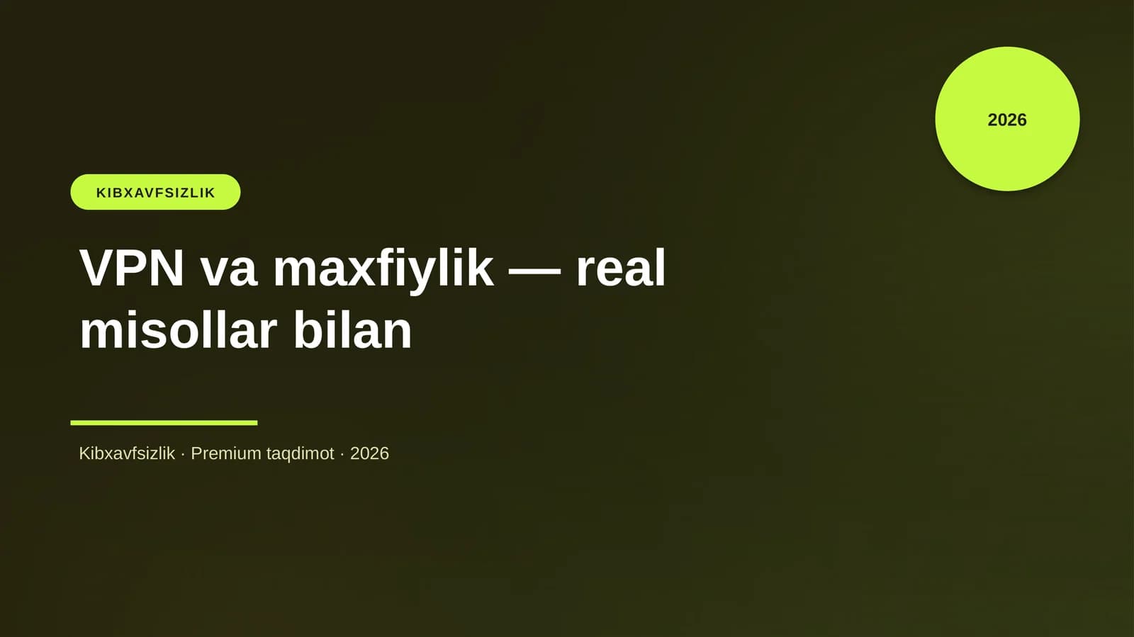 VPN va maxfiylik — real misollar bilan