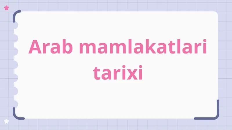Arab mamlakatlari tarixi