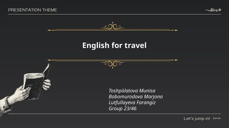 English for travel