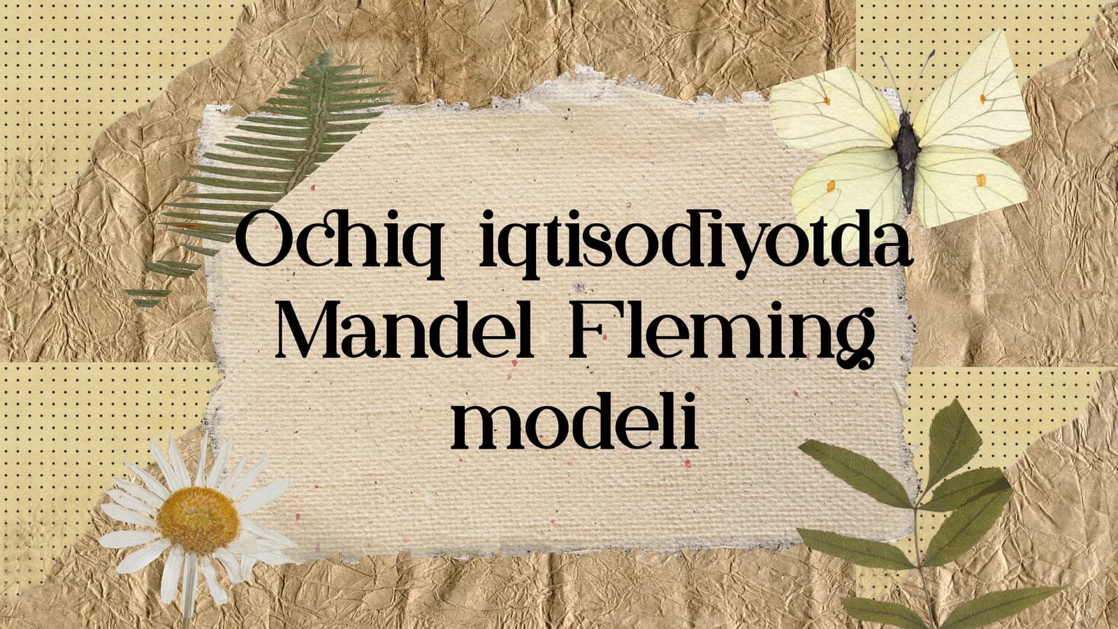 Mandel Fleming modeli