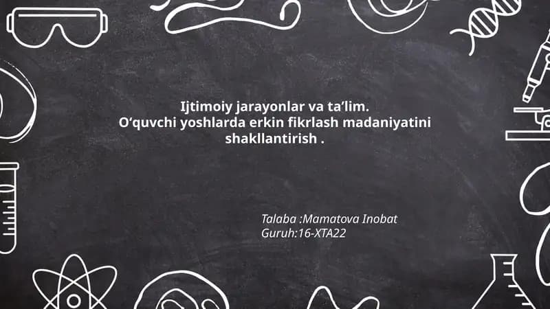 Erkin fikrlash madaniyati